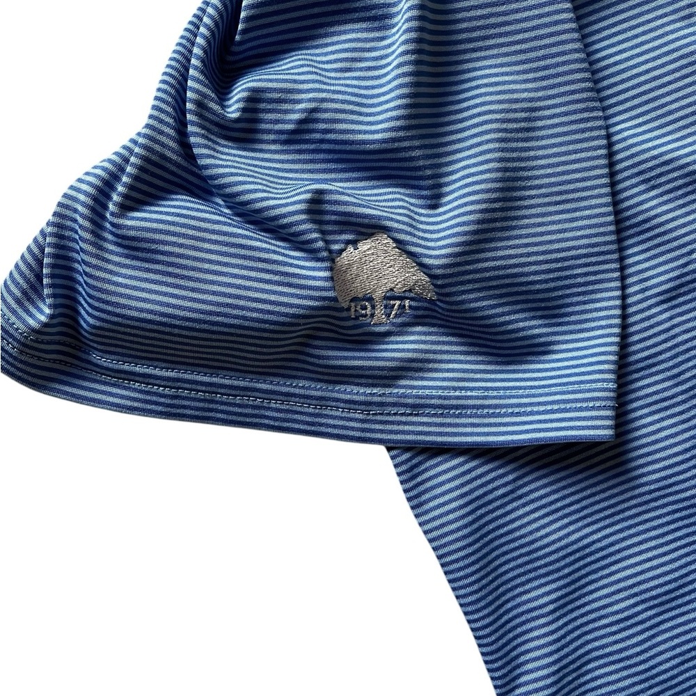 Holderness& bourne Golf Polo Men's 2XL Blue Short Sleeve Golf Course‎ Logo 1971 - Picture 2 of 6